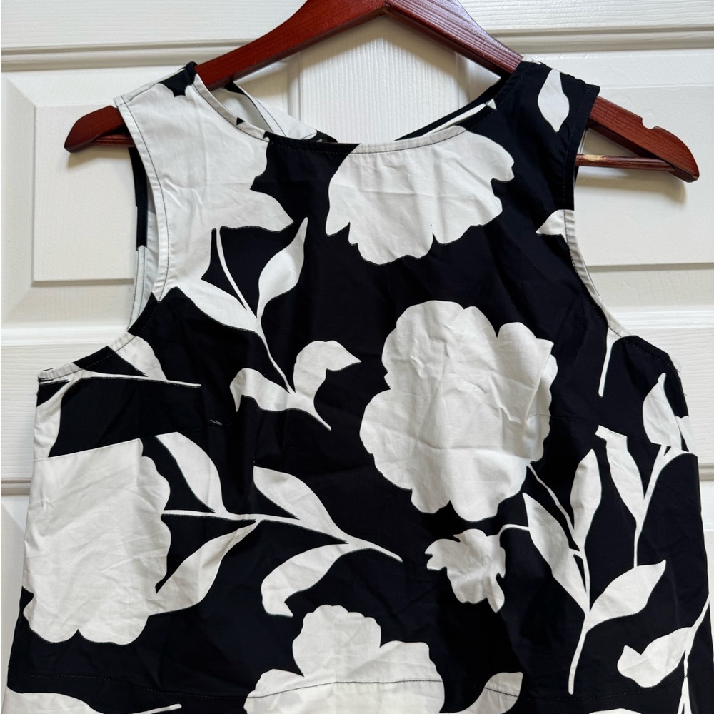 Kate Spade Black and White Floral Blouse XS target collab